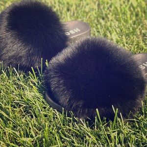 Fox Fur Slides